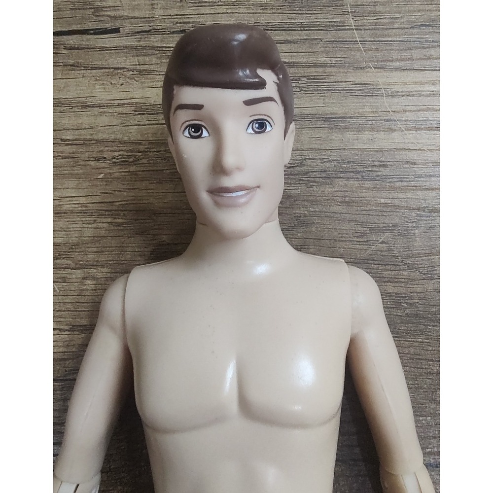Disney Store Prince Doll Nude 12 inch fashion Doll Nokded Hair Brown Eyes D101
